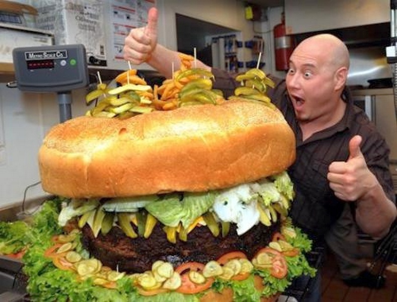 giant burger thumbs up