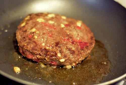 Cooking burger GIF