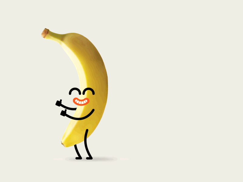 jumping banana GIF